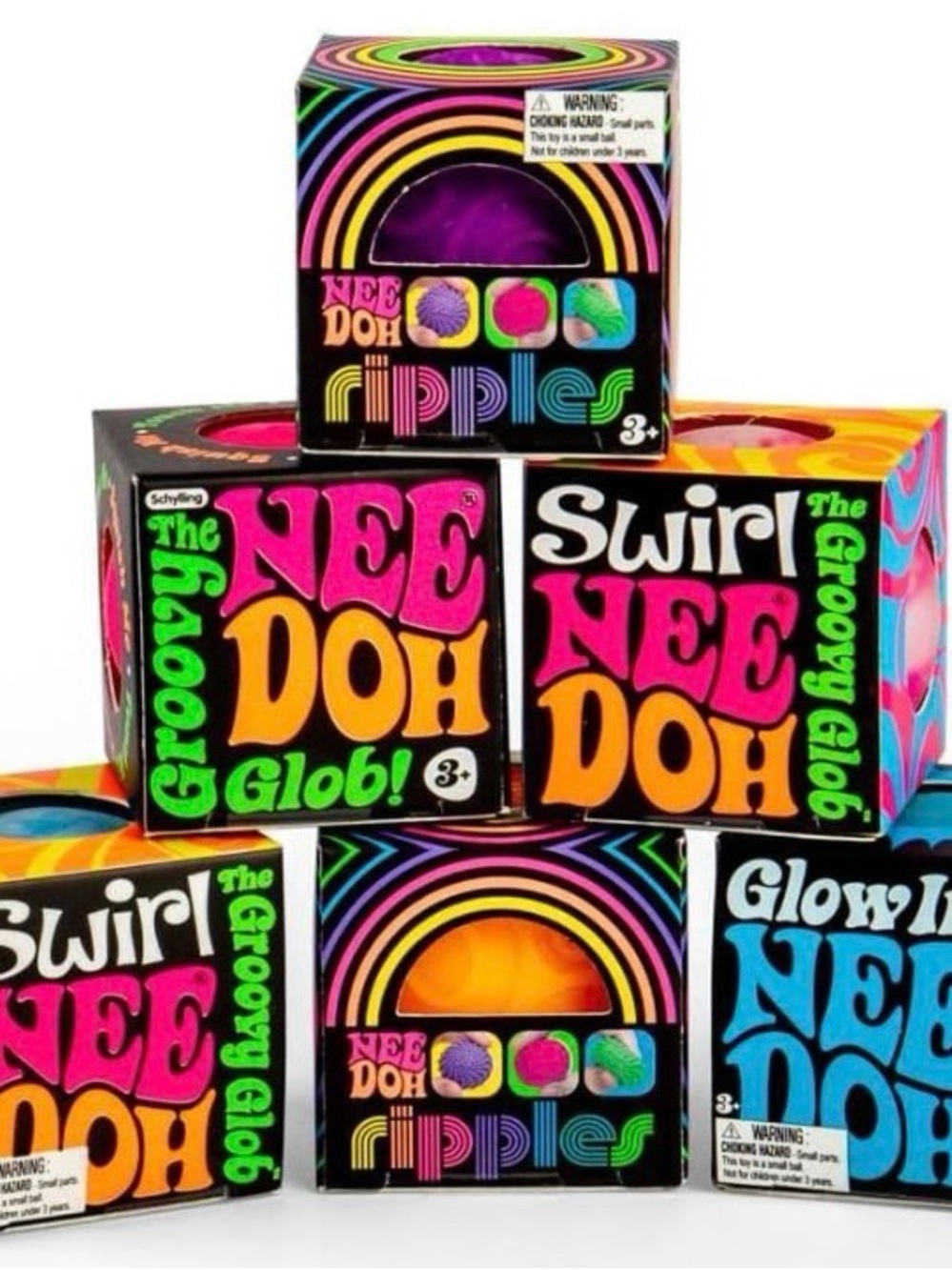 Nee Doh The Groovy Glob Stress Ball Toy - Purple